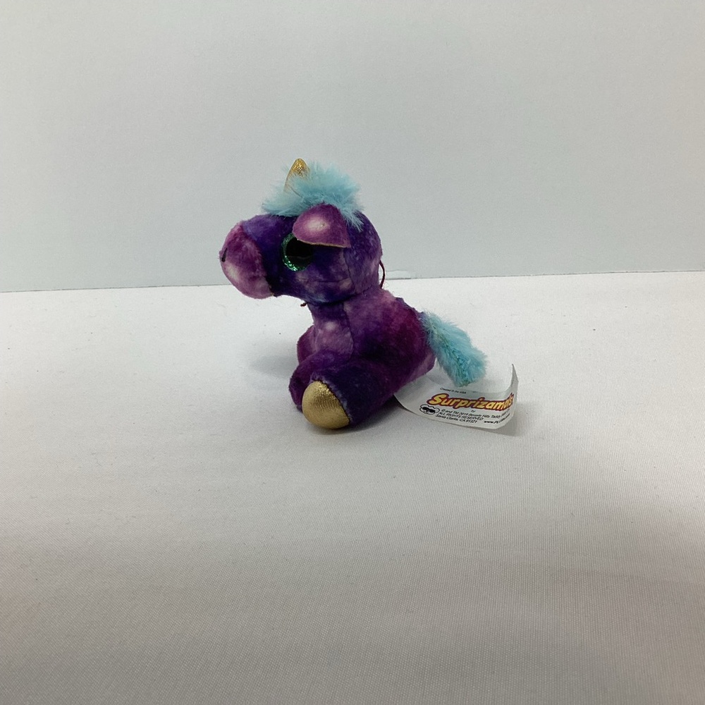Surprizamals Purple Deanna Unicorn Mini Horse Plush Stuffed Animal 3" - Picture 2 of 10